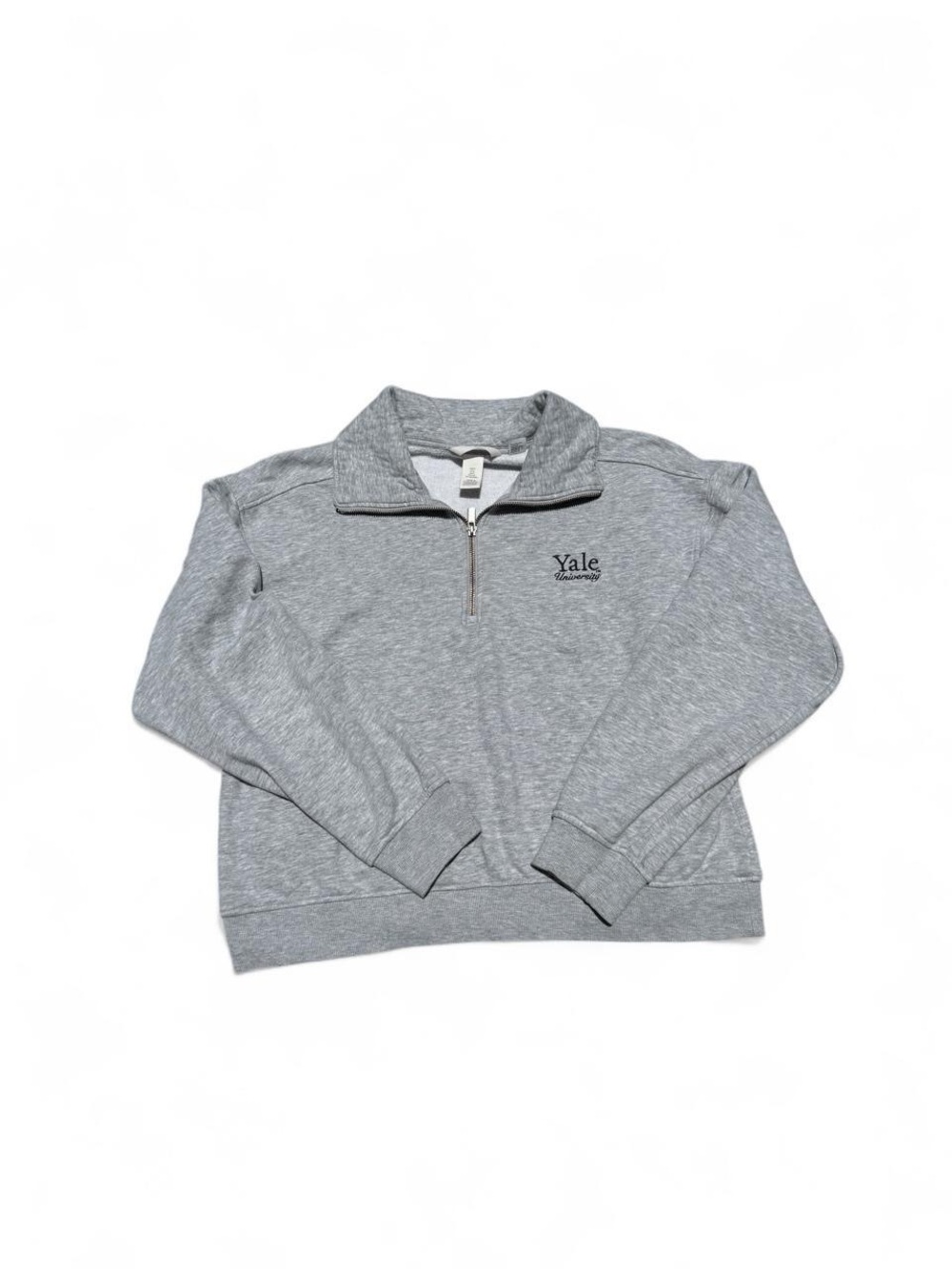 H&M Yale University Grey Half-Zip Sweatshirt